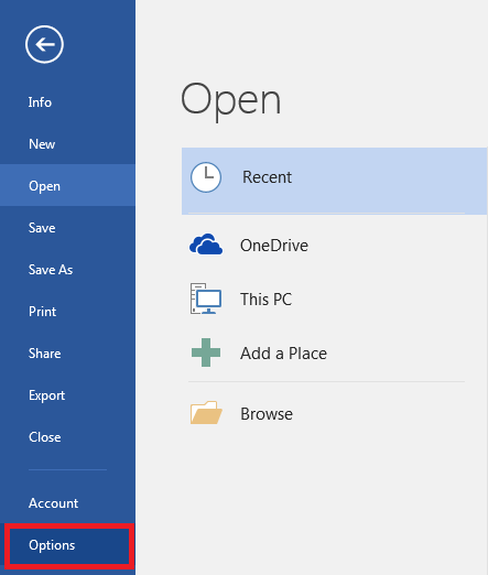 How to Change Microsoft Office 2016 Default Save Locations